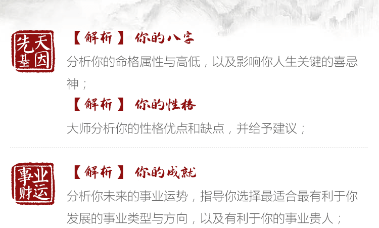 测试后您将知道以下信息